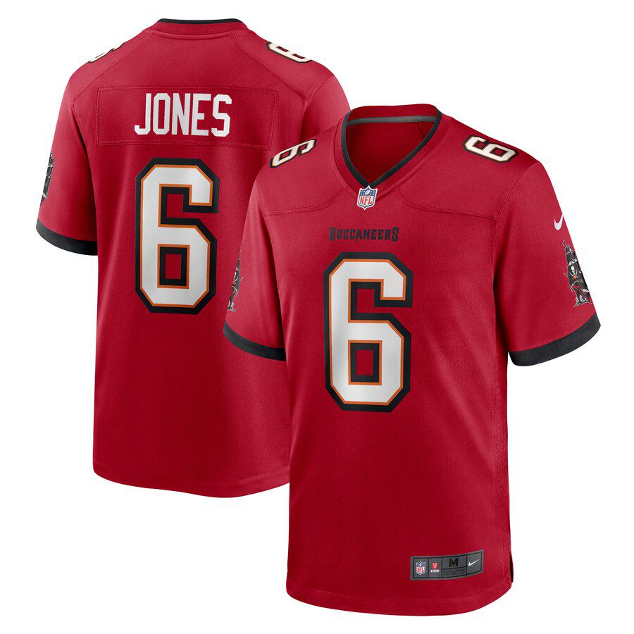 Men Tampa Bay Buccaneers #6 Julio Jones Nike Red Player Game NFL Jersey